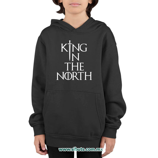 Sudadera Niño Gorro Game Of Thrones King In The North Sword