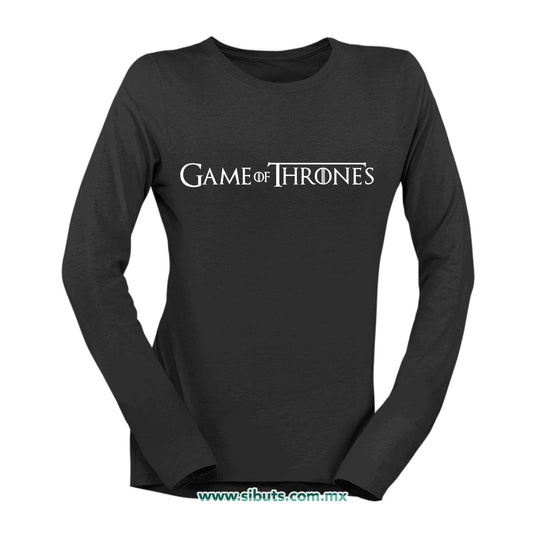 Playera Mujer Manga Larga Game Of Thrones