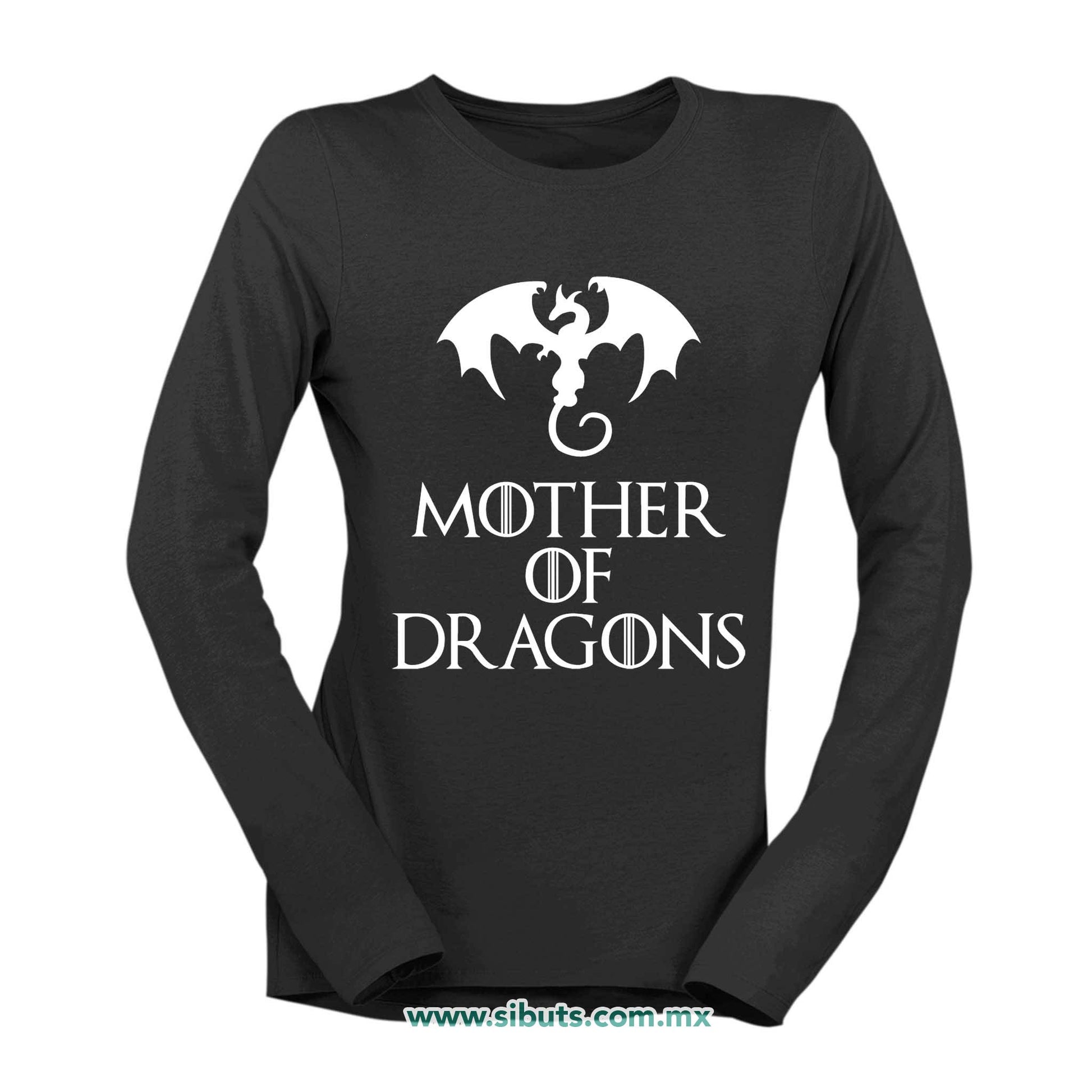 Playera Mujer Manga Larga Game Of Thrones Mother Of Dragons