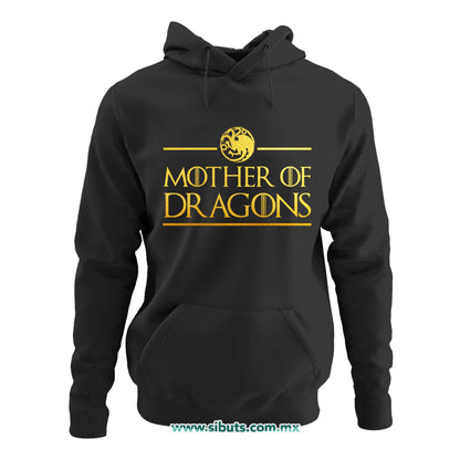 Sudadera Mujer Gorro Game Of Thrones Mother Of Dragons Dorado
