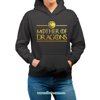 Sudadera Mujer Gorro Game Of Thrones Mother Of Dragons Dorado