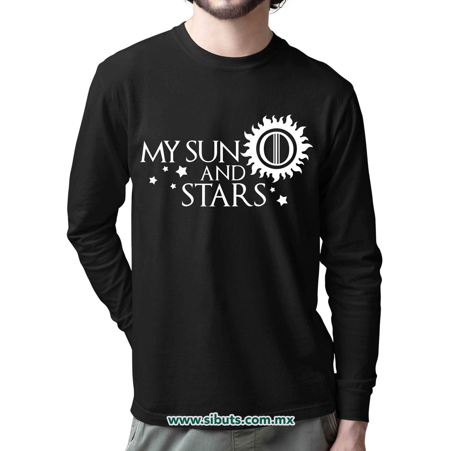 Playera Hombre Manga Larga Game Of Thrones My Sun And Stars
