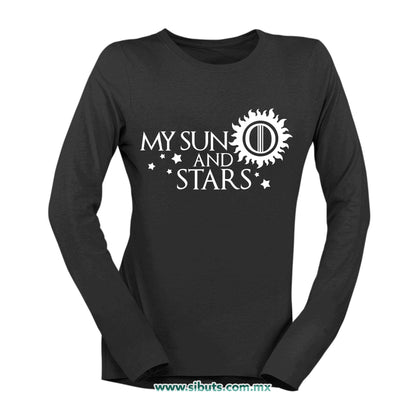 Playera Mujer Manga Larga Game Of Thrones My Sun And Stars