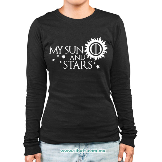 Playera Mujer Manga Larga Game Of Thrones My Sun And Stars