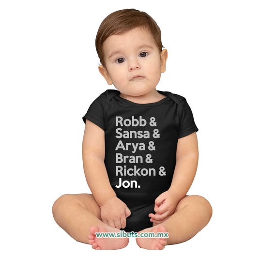 Pañalero Bebé Game Of Thrones Names Jon Sansa Arya