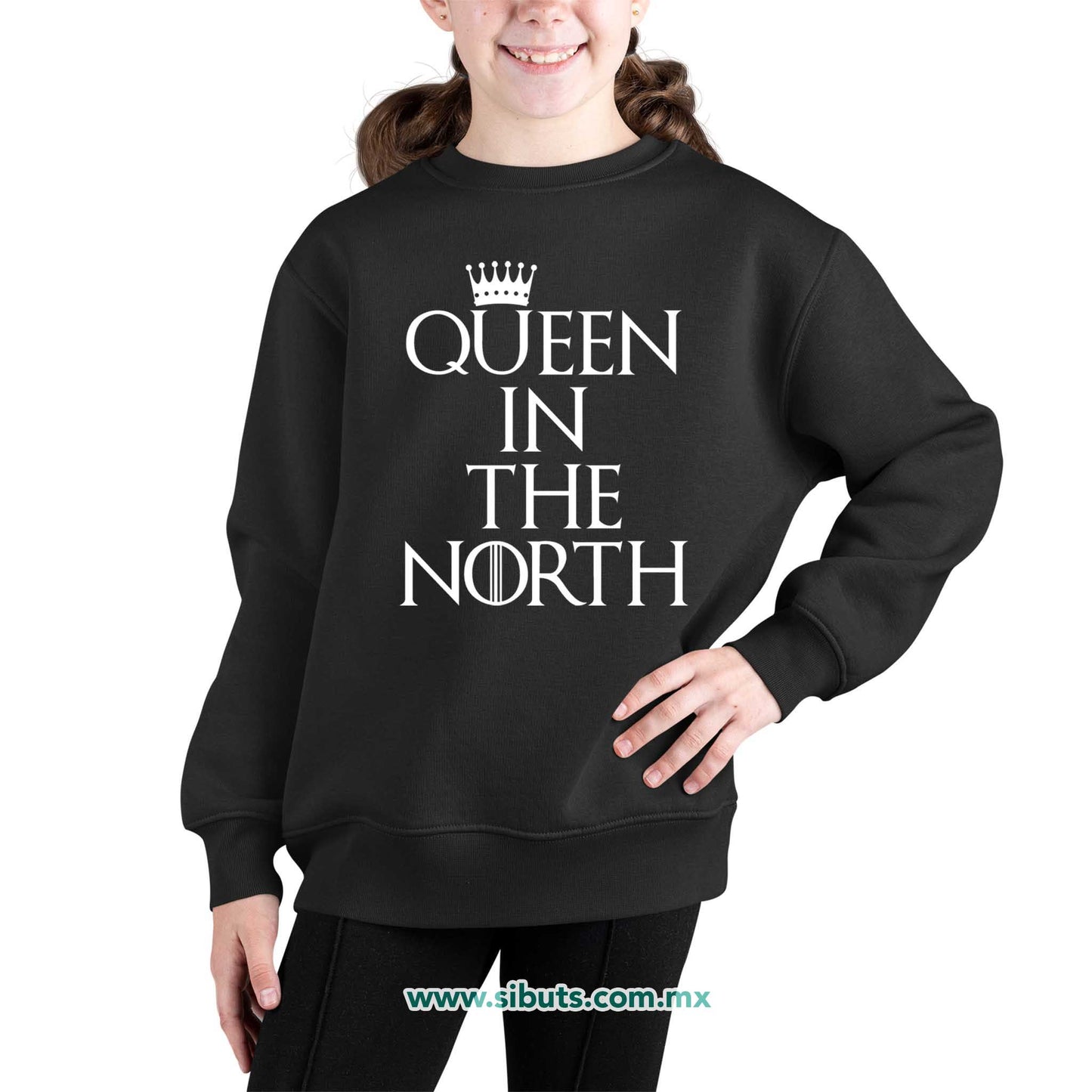 Sudadera Niña Cuello Redondo Game Of Thrones Queen In The North