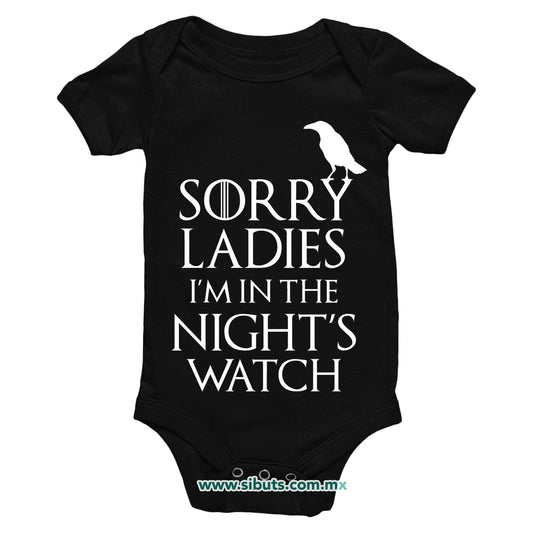 Pañalero Bebé Game Of Thrones Sorry Ladies I´m In The Night´s Watch