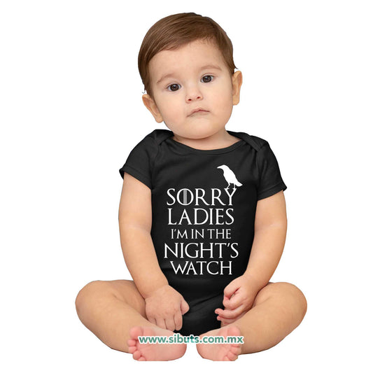 Pañalero Bebé Game Of Thrones Sorry Ladies I´m In The Night´s Watch
