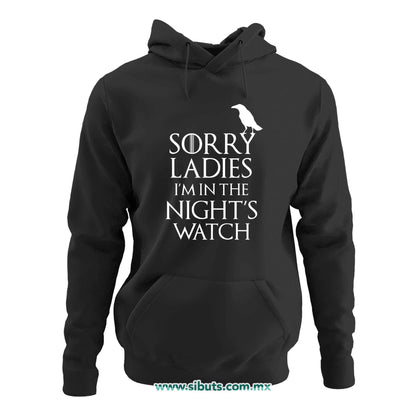 Sudadera Mujer Gorro Game Of Thrones Sorry Ladies I´m In The Night´s Watch