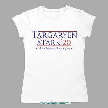 Playera Mujer Game Of Thrones Targaryen Stark