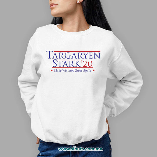 Sudadera Mujer Cuello Redondo Game Of Thrones Targaryen Stark