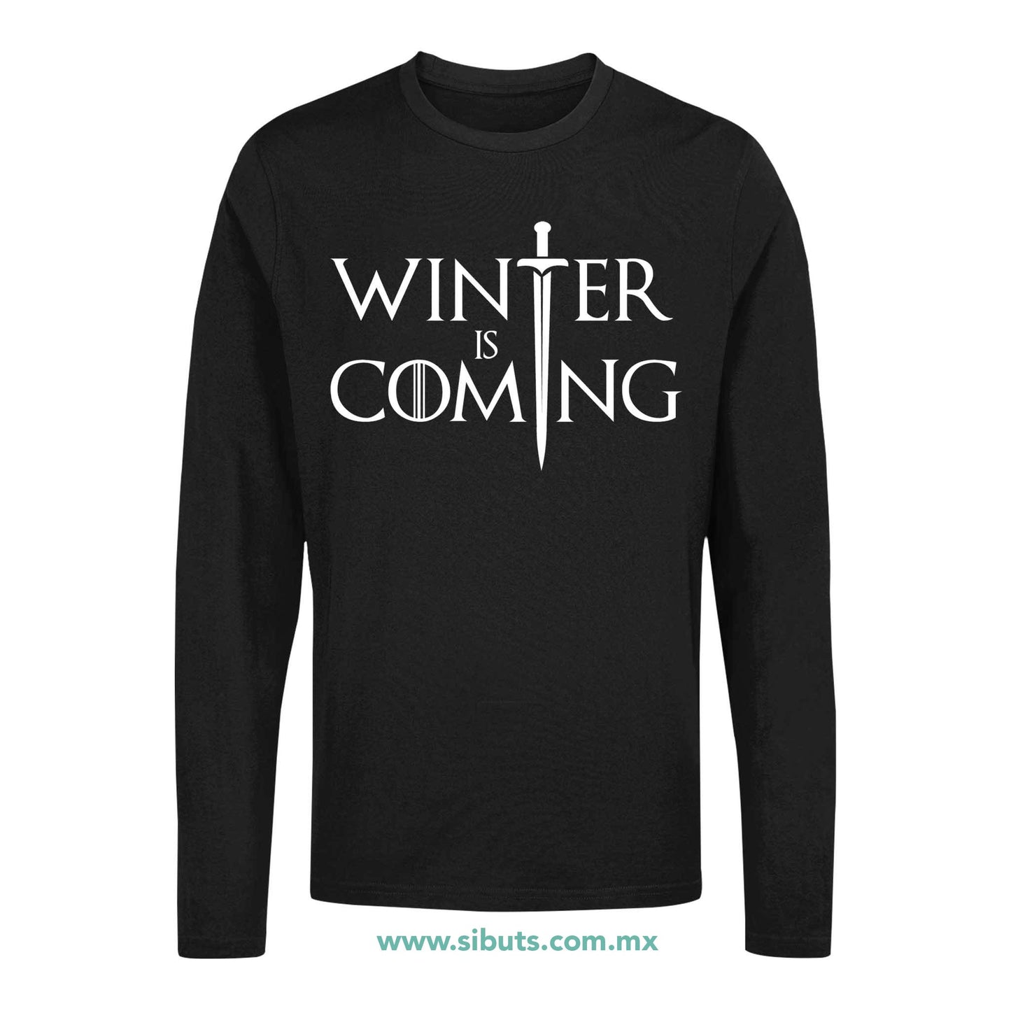 Playera Hombre Manga Larga Game Of Thrones Winter is Coming