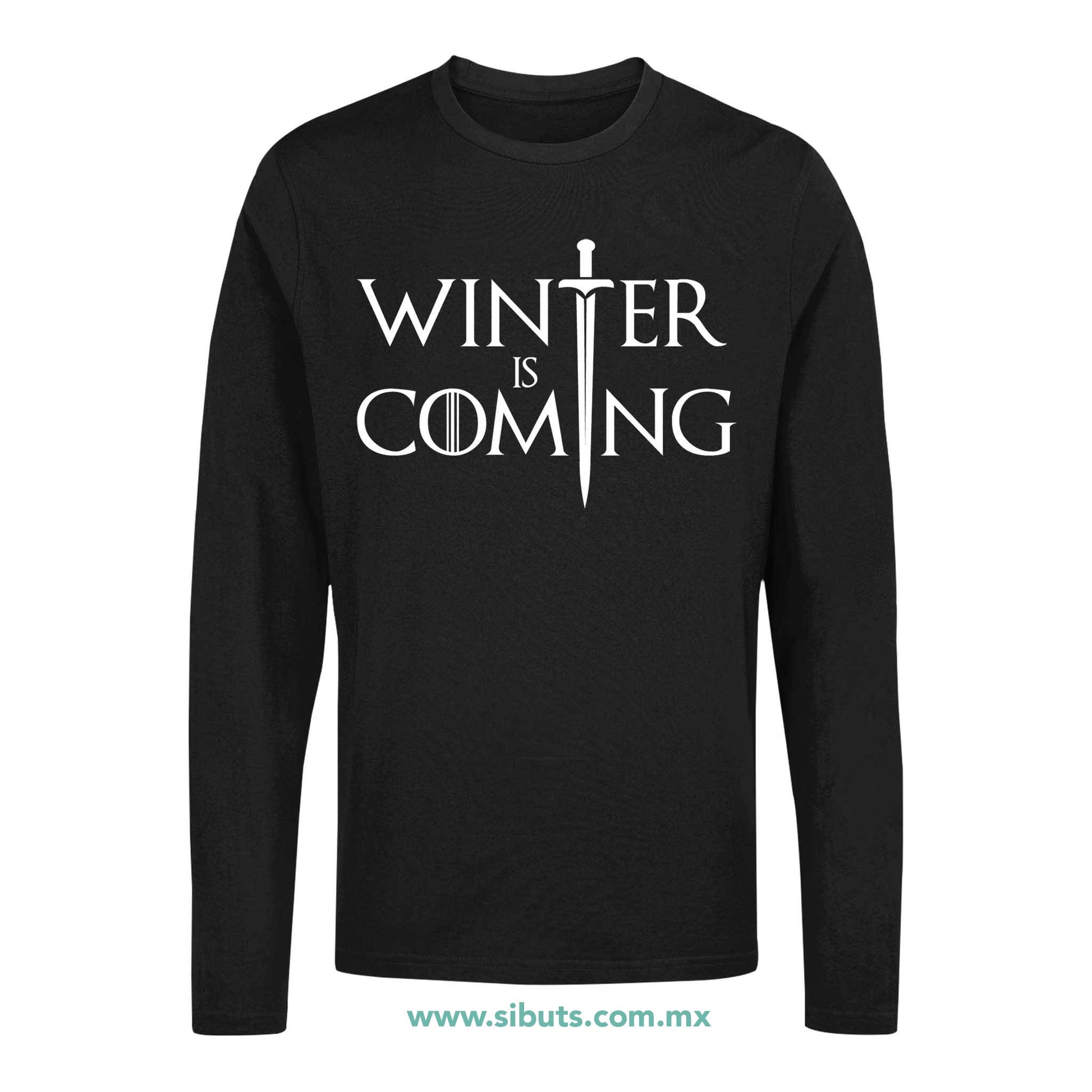 Playera Hombre Manga Larga Game Of Thrones Winter is Coming