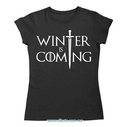 Playera Mujer Game Of Thrones Winter is Coming
