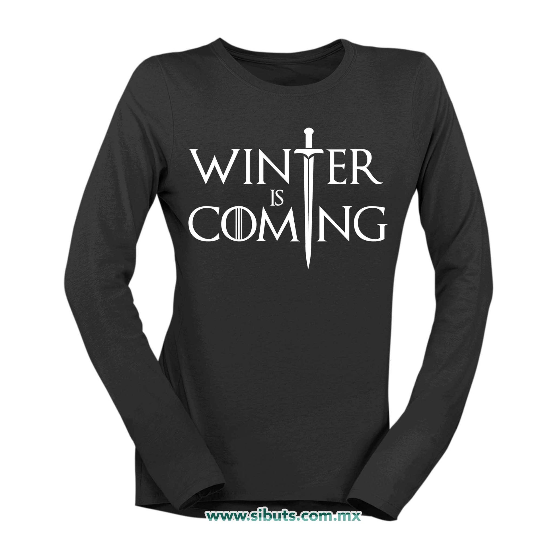 Playera Mujer Manga Larga Game Of Thrones Winter Is Coming Stark