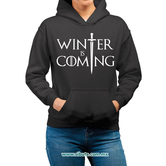 Sudadera Mujer Gorro Game Of Thrones Winter is Coming