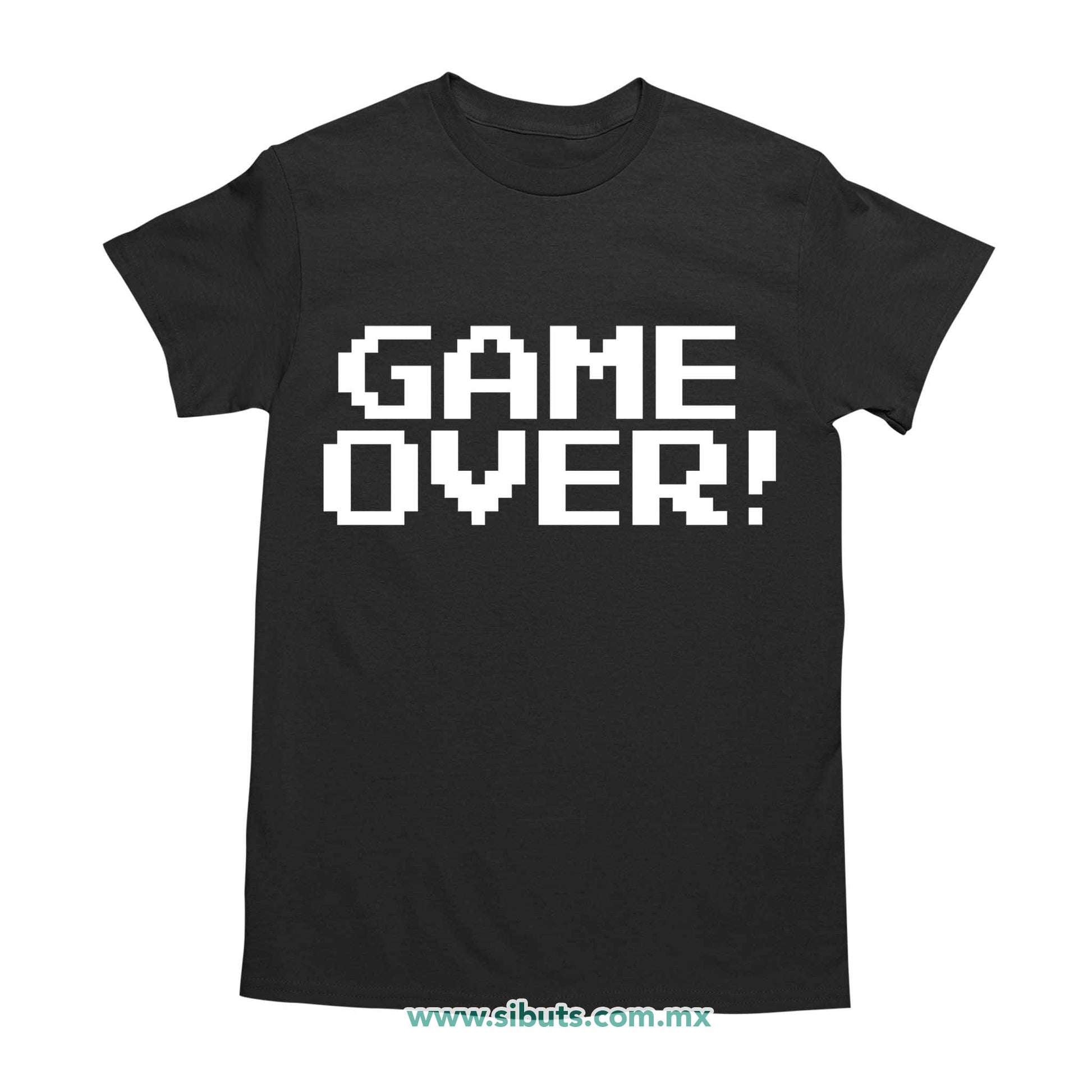 Playera Hombre Game Over Gamer