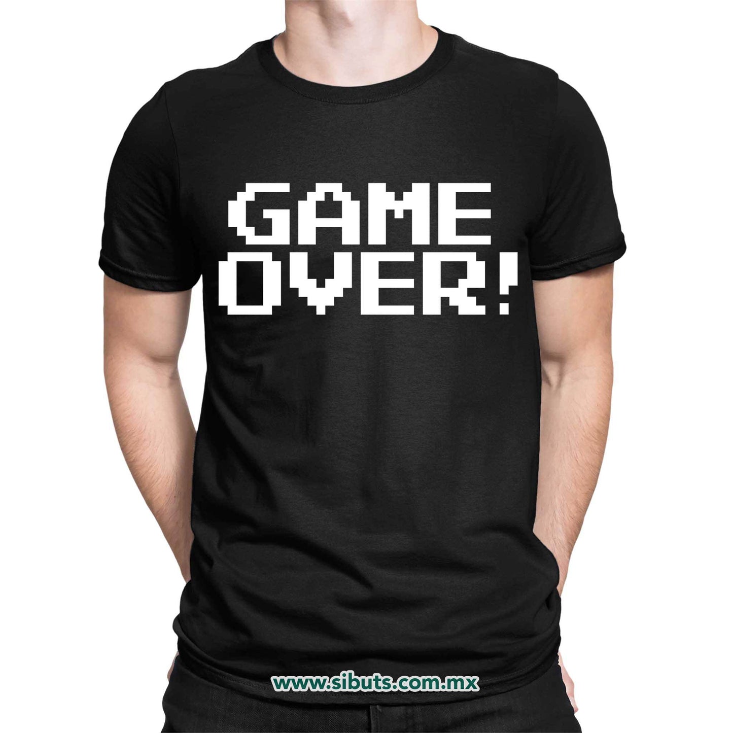 Playera Hombre Game Over Gamer
