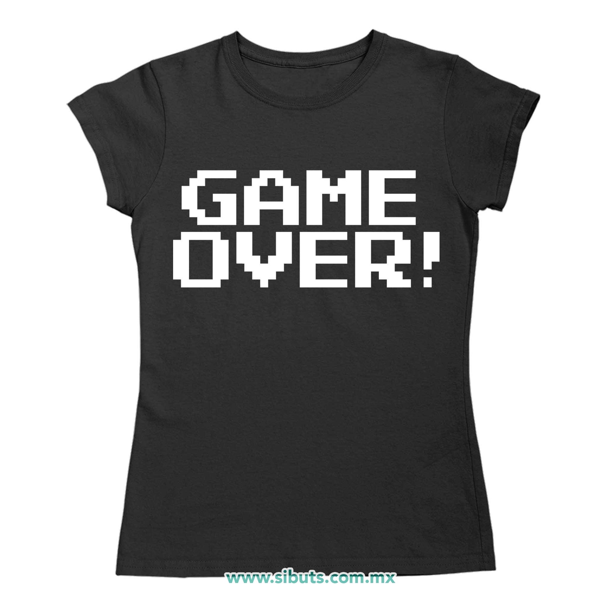 Playera Mujer Game Over Gamer