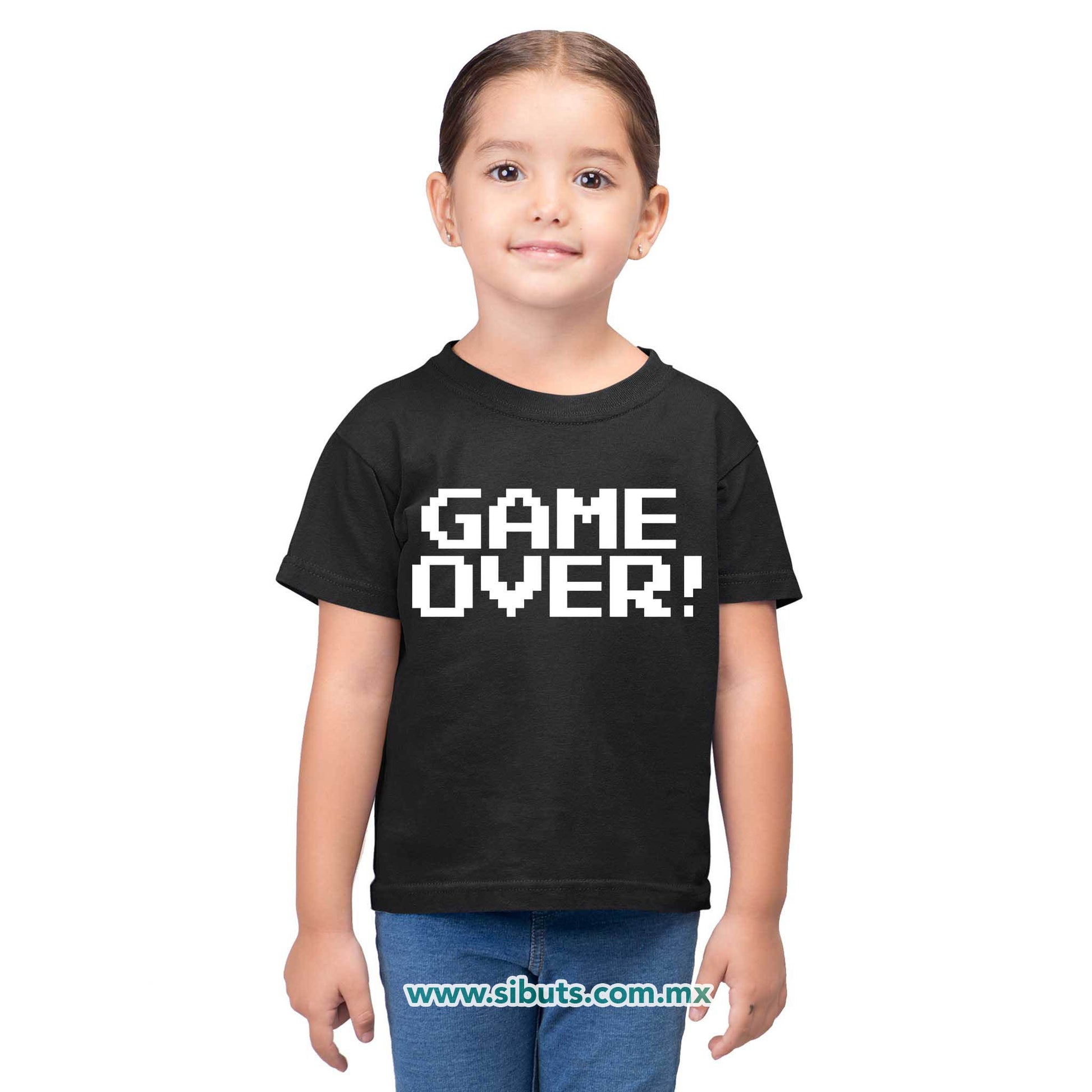 Playera Niño Game Over Gamer
