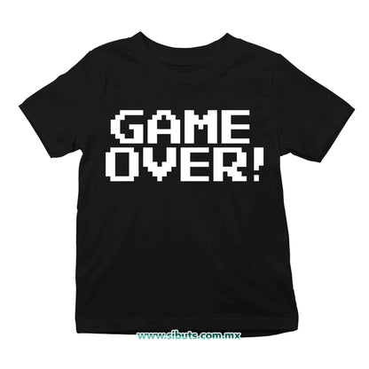 Playera Niño Game Over Gamer