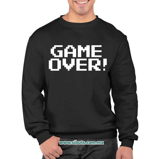 Sudadera Hombre Cuello Redondo Game Over Gamer