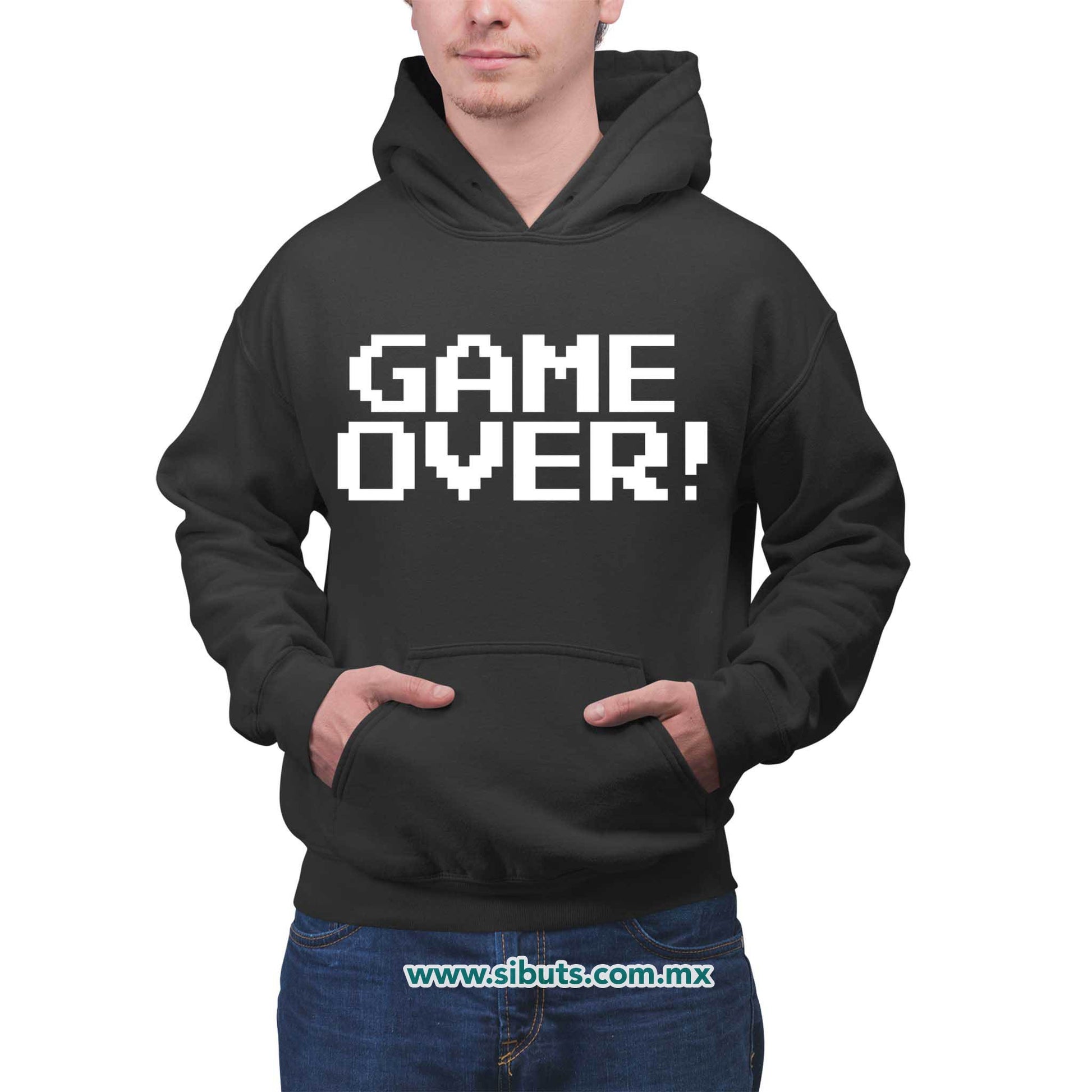 Sudadera Hombre Gorro Game Over Gamer