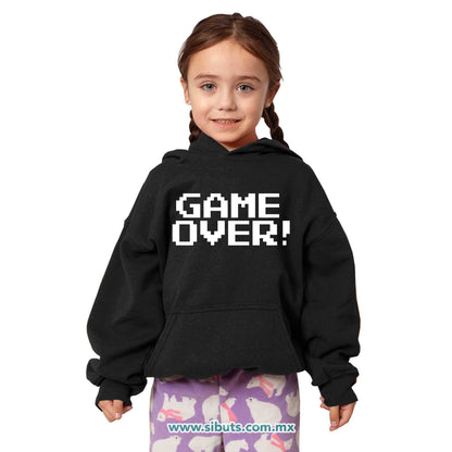 Sudadera Niño Gorro Game Over Gamer
