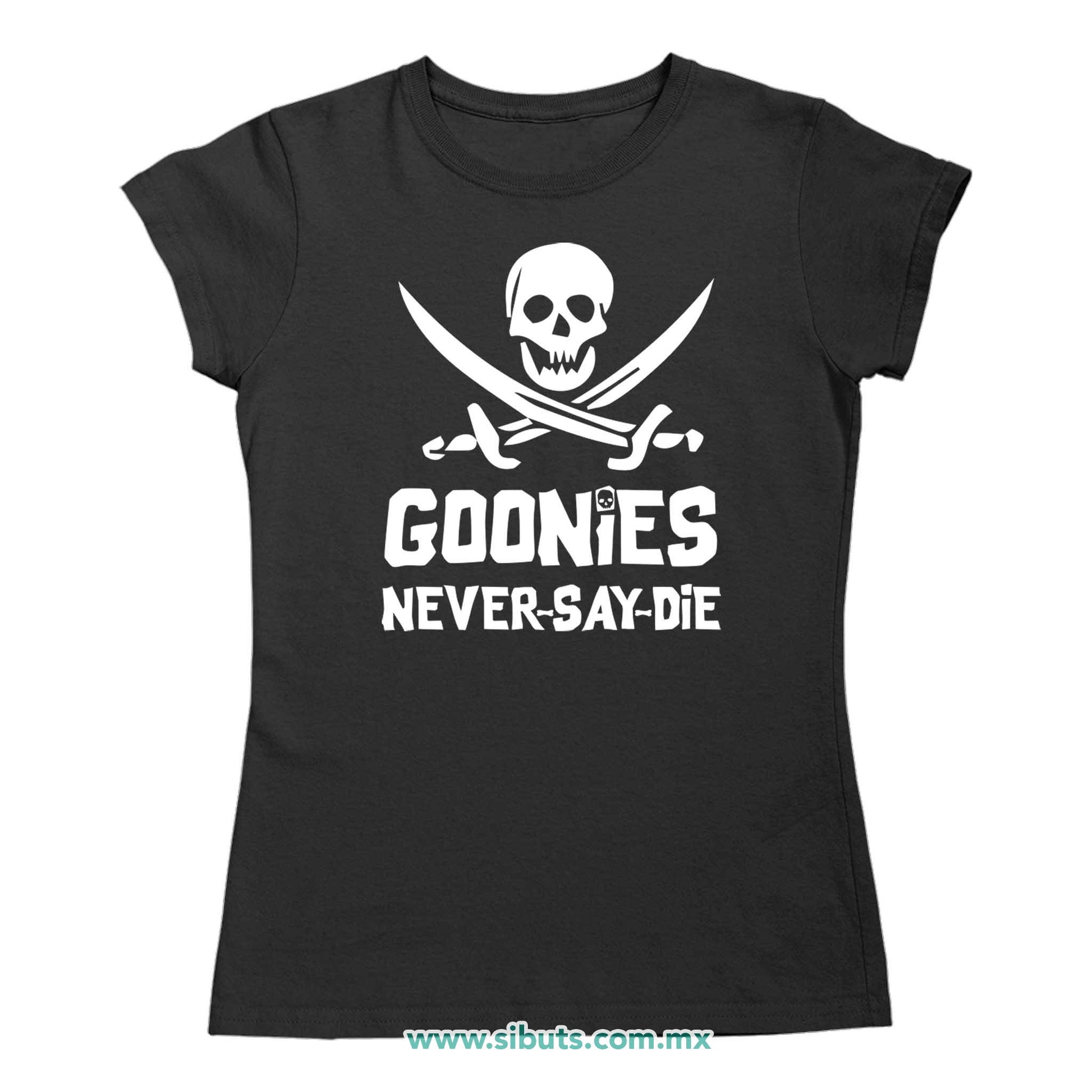Playera Mujer Goonies Never Say Die