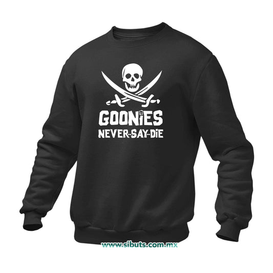 Sudadera Hombre Cuello Redondo Goonies Never Say Die