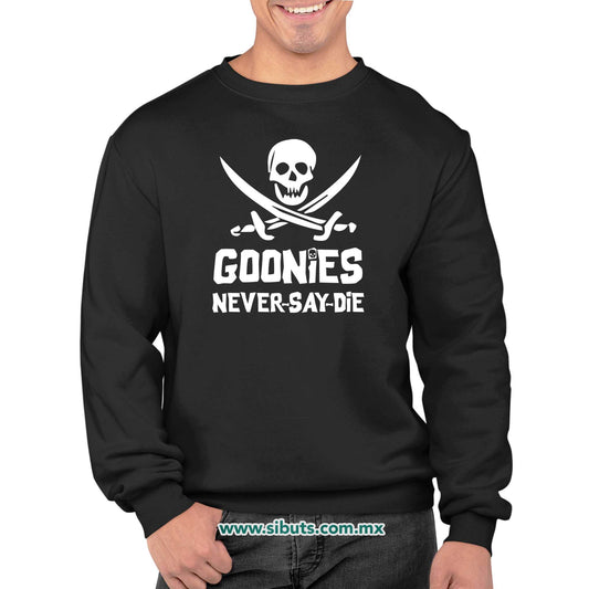Sudadera Hombre Cuello Redondo Goonies Never Say Die