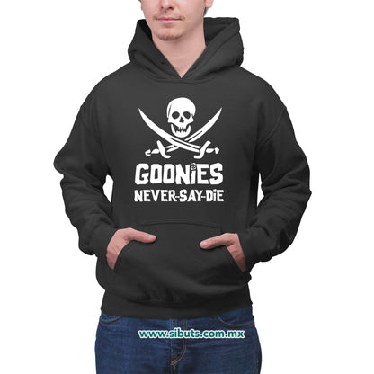 Sudadera Hombre Gorro Goonies Never Say Die