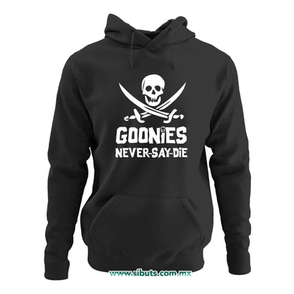 Sudadera Mujer Gorro Goonies Never Say Die