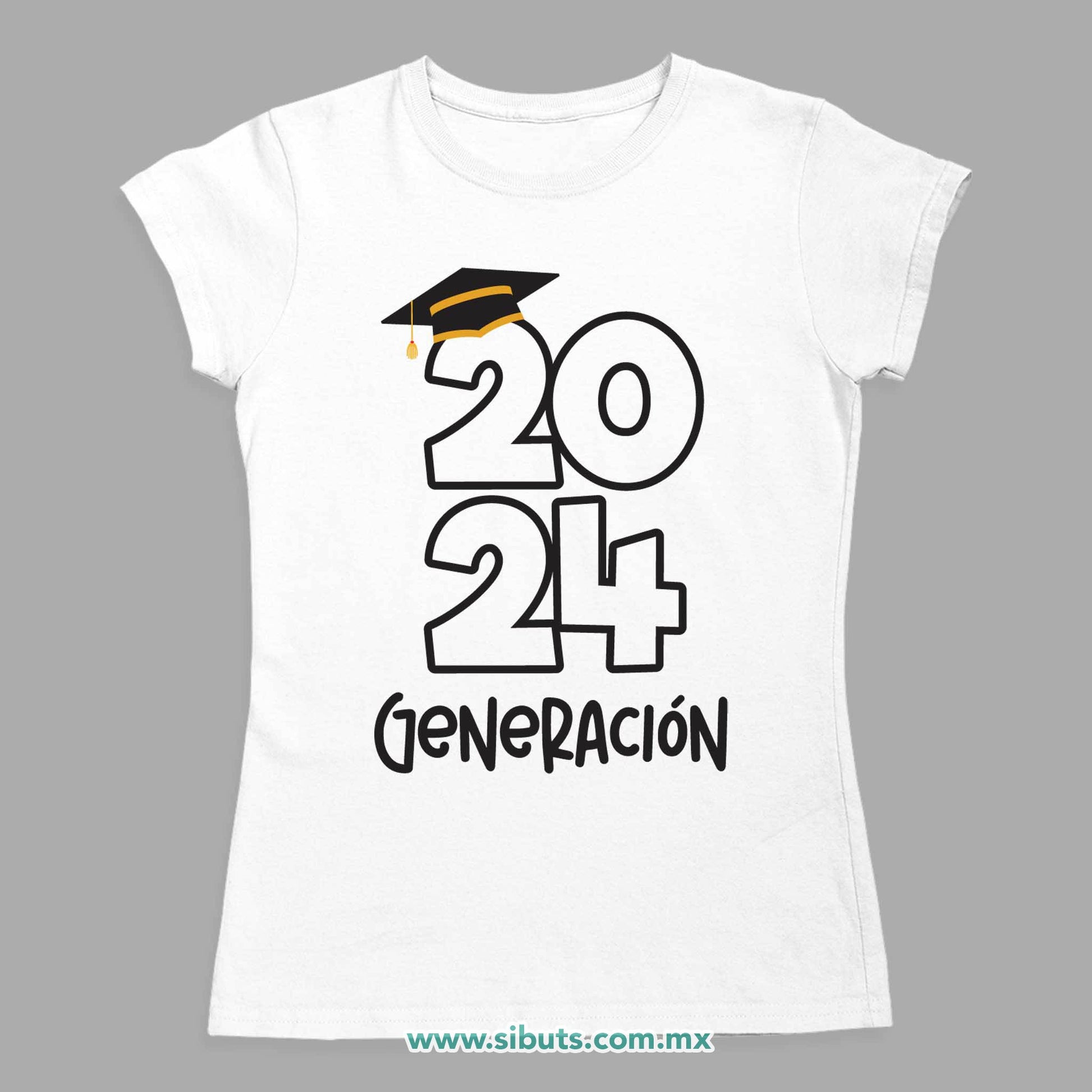 Playera Mujer Graduación Generación Personalizada