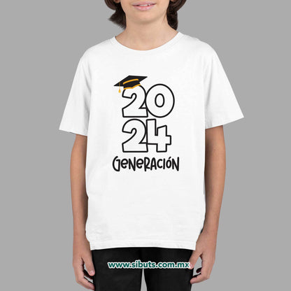 Playera Niño Graduación Generación Personalizada