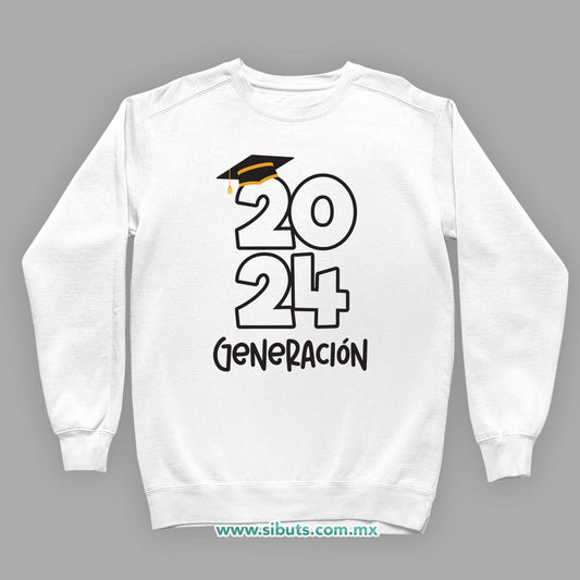 Sudadera Niño Cuello Redondo Graduación Generación Personalizada