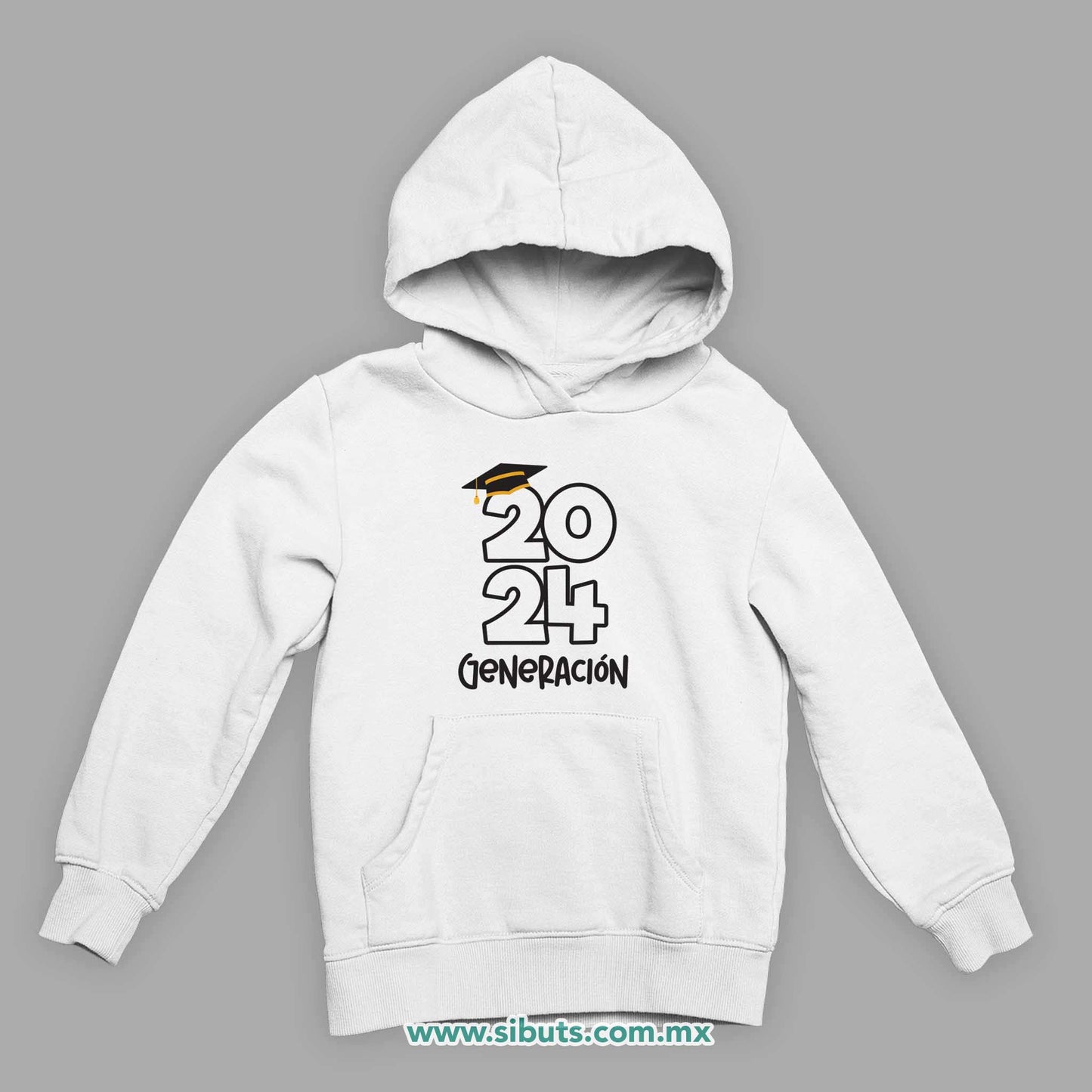 Sudadera Niño Gorro Graduación Generación Personalizada
