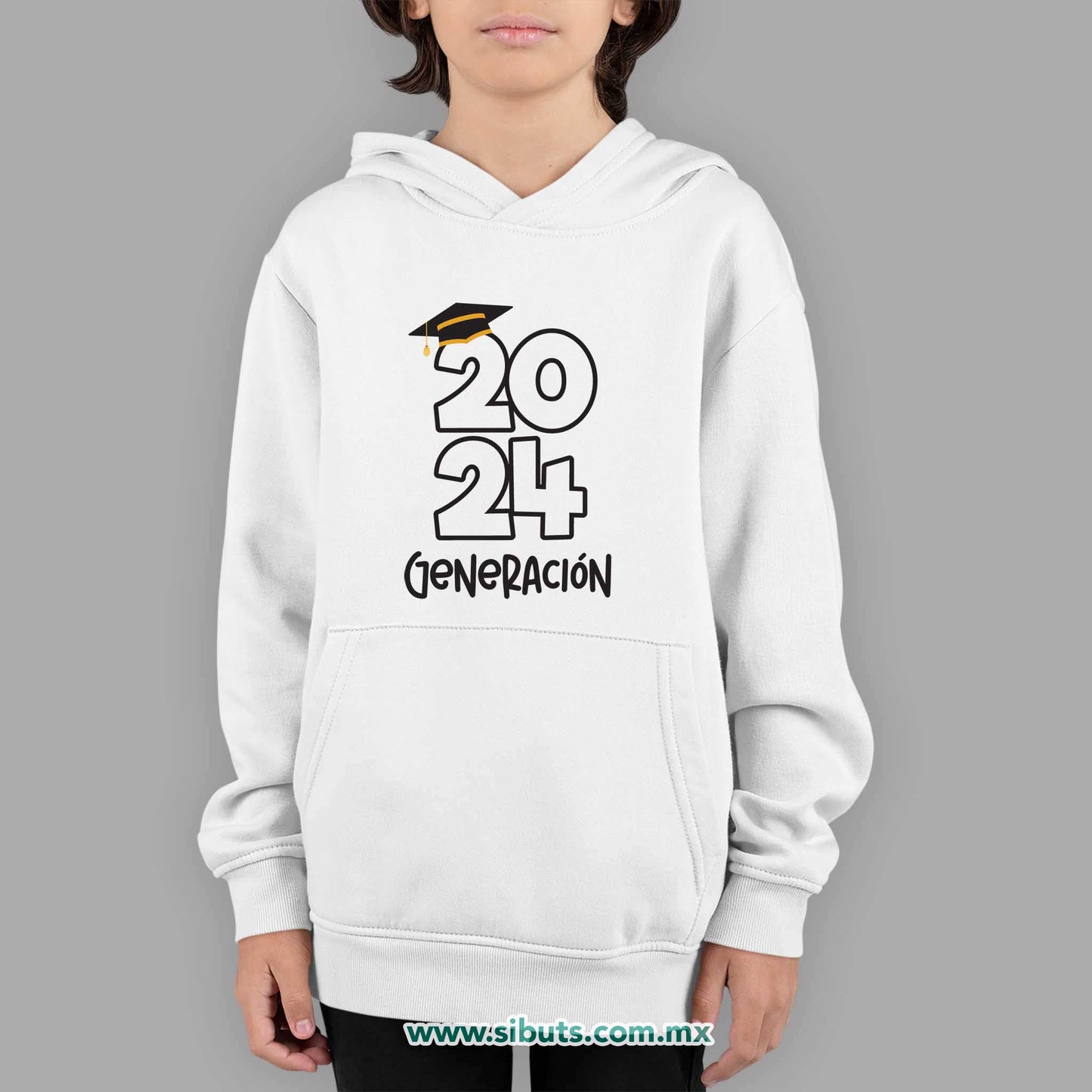 Sudadera Niño Gorro Graduación Generación Personalizada