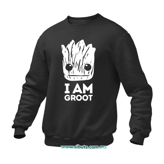 Sudadera Hombre Cuello Redondo Guardianes De La Galaxia I Am Groot