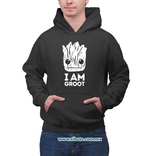 Sudadera Hombre Gorro Guardianes De La Galaxia I Am Groot