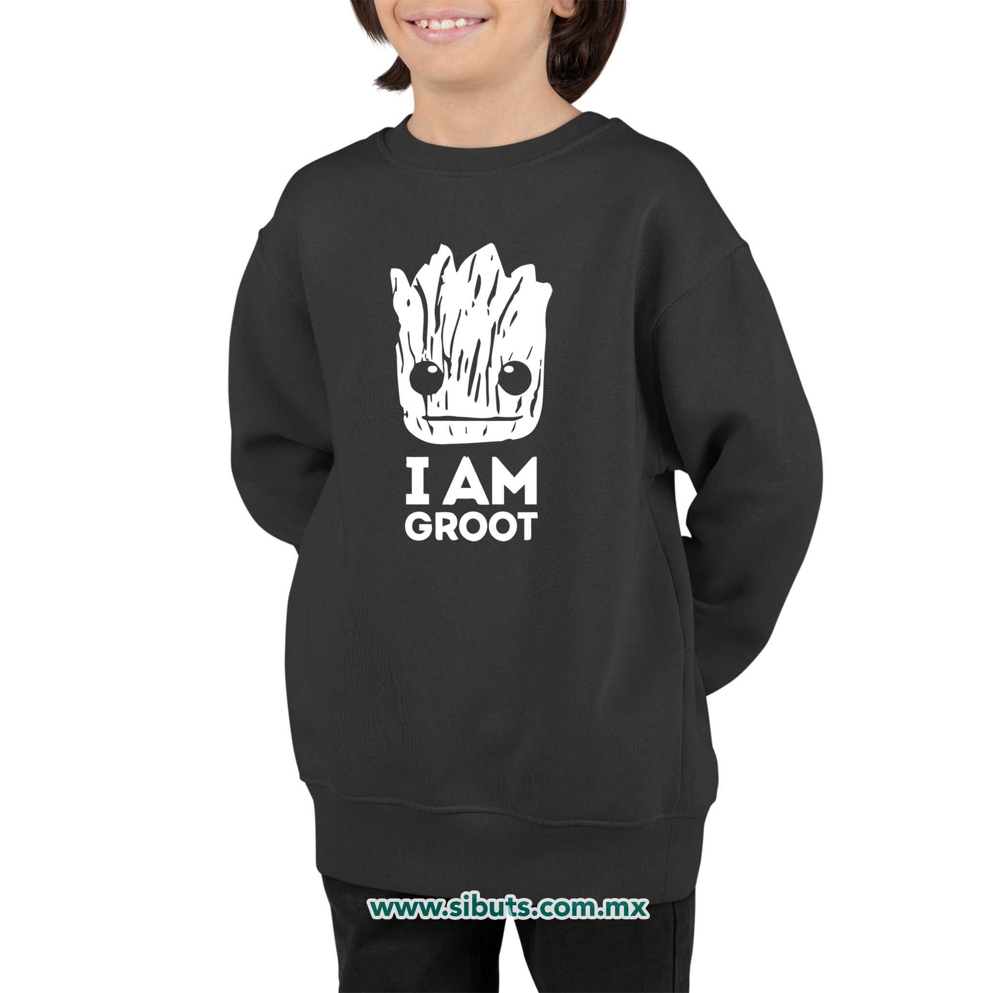 Sudadera Niño Cuello Redondo Guardianes De La Galaxia I Am Groot