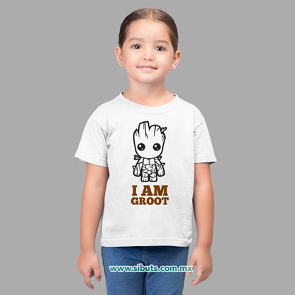 Playera Niño Guardianes De La Galaxia I Am Groot Árbol