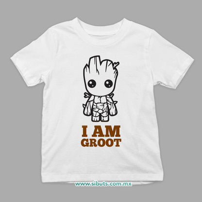 Playera Niño Guardianes De La Galaxia I Am Groot Árbol