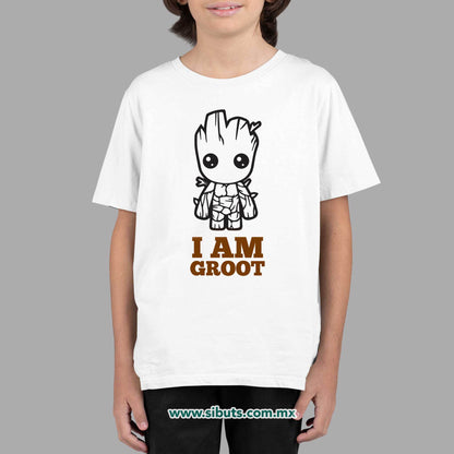 Playera Niño Guardianes De La Galaxia I Am Groot Árbol