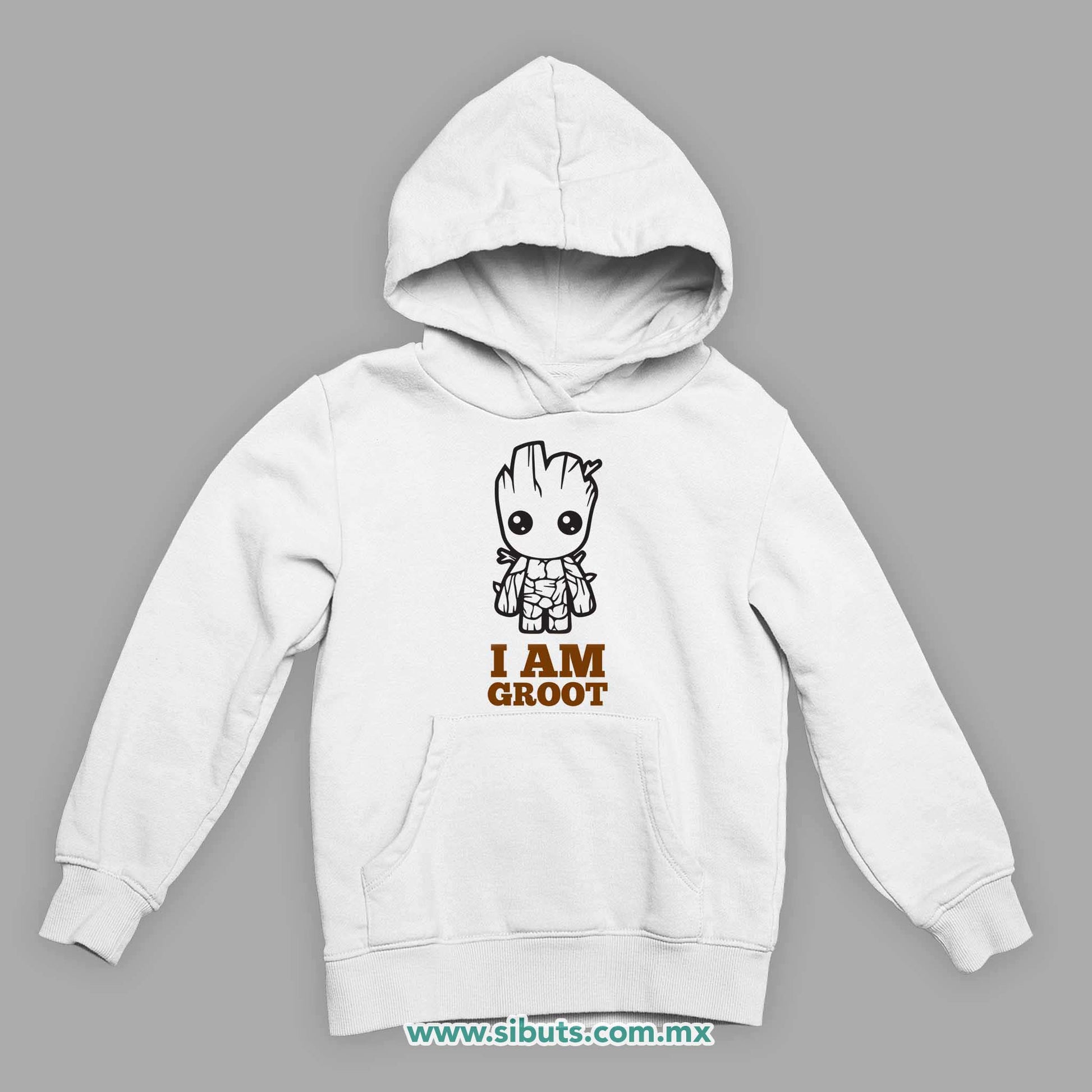 Sudadera Niño Gorro Guardianes De La Galaxia I Am Groot Árbol