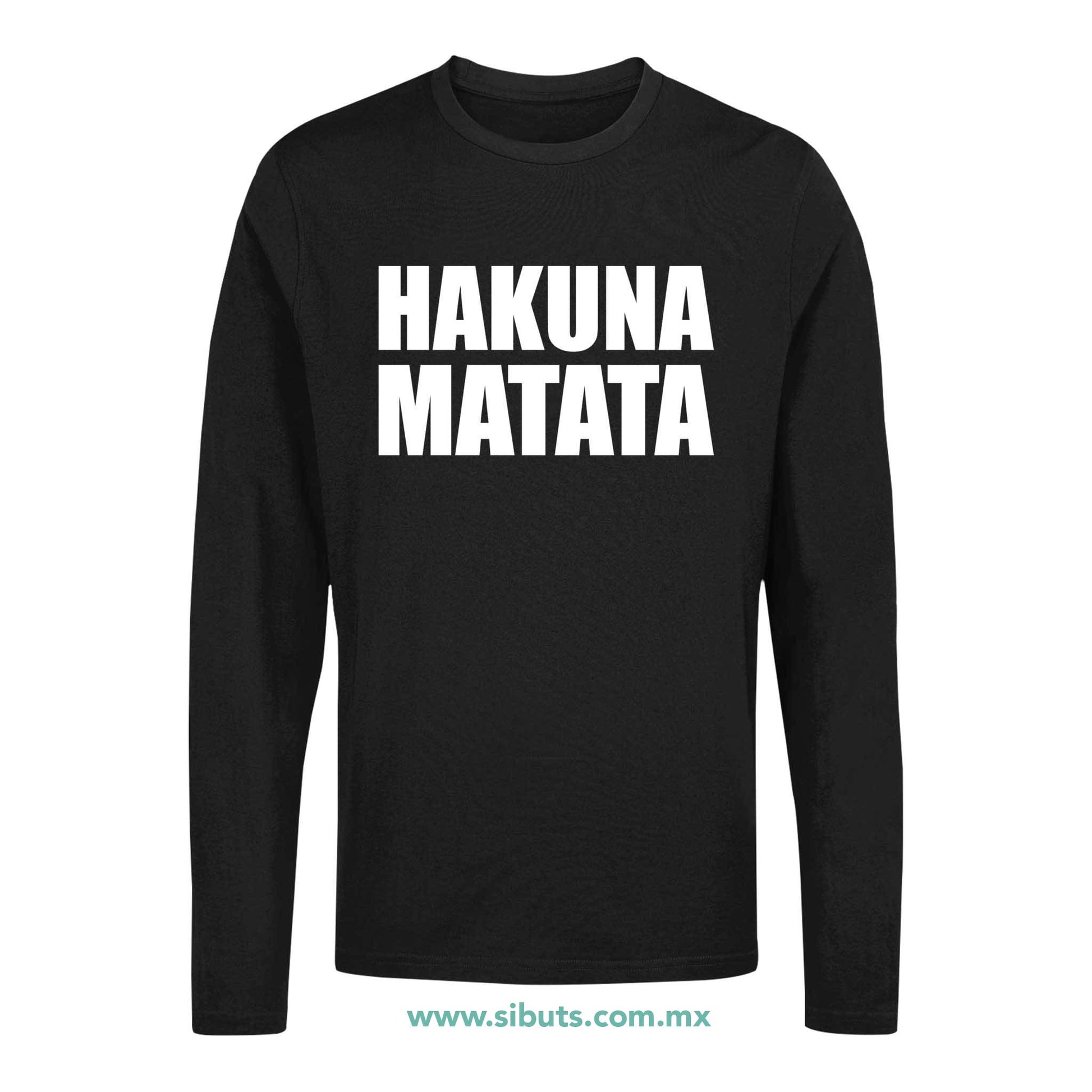Playera Hombre Manga Larga Hakuna Matata