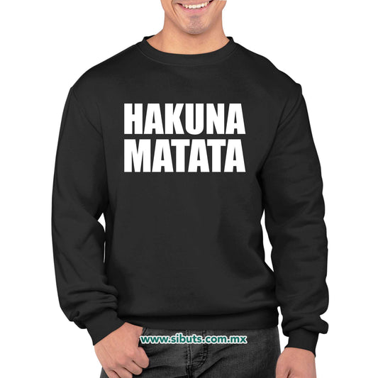 Sudadera Hombre Cuello Redondo Hakuna Matata