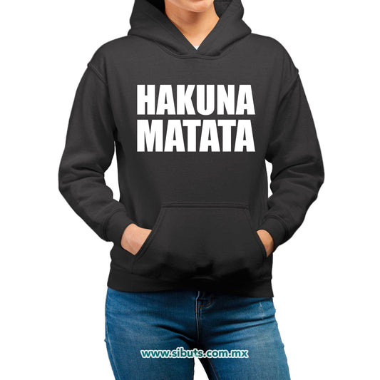 Sudadera Mujer Gorro Hakuna Matata