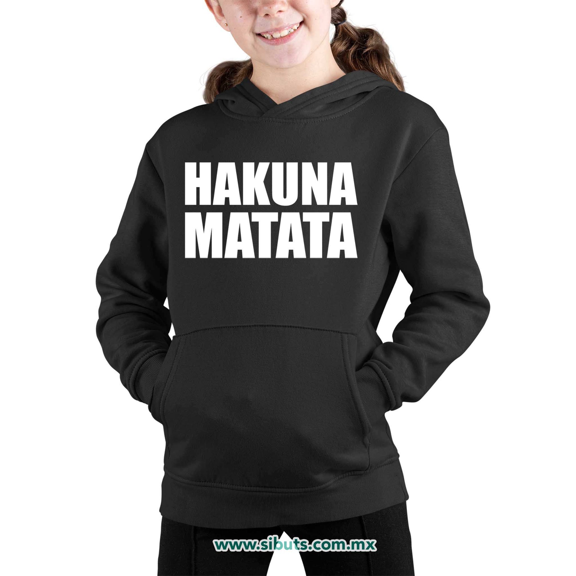 Sudadera Niña Gorro Hakuna Matata