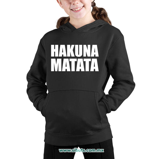 Sudadera Niña Gorro Hakuna Matata